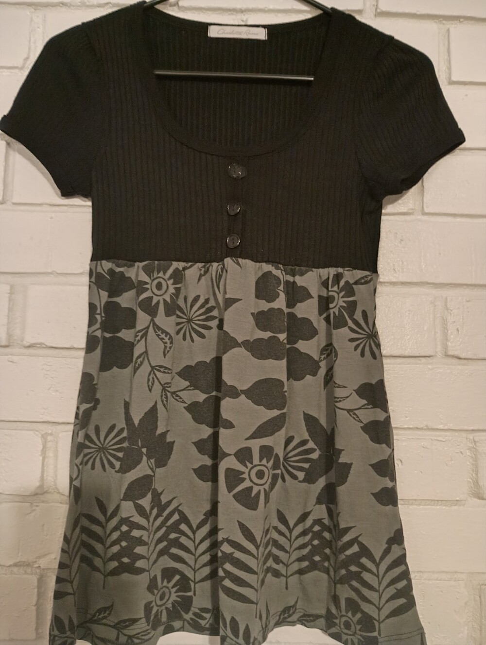 Charlotte Russe Size M Shirt This Fits For Years.  Long Dress To Summer Shirt.